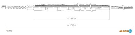 Трос ручного гальма ADRIAUTO 470202