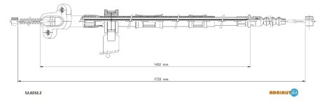 Трос стоянкових гальм ADRIAUTO 5202322