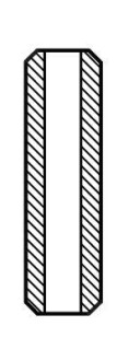 Напрямна впускного клапана. RVI MIDR 06.02.26. 16x10x86 AE VAG92387