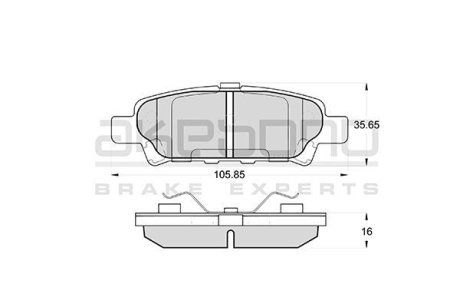 Тормозные колодки задние Mitsubishi Outlander 2.0 2.4 4WD 03- AKEBONO AN-651WK