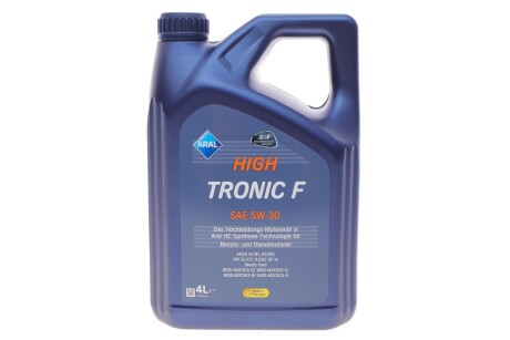 Олива моторна High Tronic F SAE 5W30 (4 Liter) ARAL AR-15F458