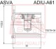 ШРУС ВНУТРЕННИЙ 34x104 (SKODA OCTAVIA II 2004-) ASVA ADIU-A61 (фото 1)