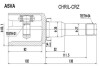 ШРУС ВНУТРЕННИЙ ЛЕВЫЙ (CRUZE 1,8AT) ASVA CHRIL-CRZ (фото 1)