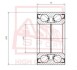 ПОДШИПНИК СТУПИЧНЫЙ 40X74X42X42 (TOYOTA COROLLA AE100/EE100/CE100 1991-199) ASVA DAC40740042 (фото 1)