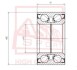 ПОДШИПНИК СТУПИЧНЫЙ ПЕРЕДНИЙ 43X82X45X45 (TOYOTA ALTEZZA/ALTEZZA GITA GXE15/JCE15 4WD 1998-2005 TOYOTA ARISTO JZS143 4WD 1991-1997 TOYOTA CAMRY ACV30/MCV30 2001-2006 TOYOTA MARK 2/CHAISER/CRESTA GX105 4WD 1996-2001 TOYOTA RAV4) ASVA DAC43820045 (фото 1)