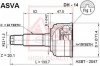 ШРУС НАРУЖНЫЙ 19X47X24 (DAIHATSU STORIA M100S 1998-2004) ASVA DH-14 (фото 1)