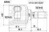 ШРУС ВНУТРЕННИЙ 23x41x25 (HYUNDAI SONATA EF 2002-) ASVA HYIU-SNT20AT (фото 1)