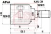 ШРУС ВНУТРЕННИЙ 22x41x25 (KIA CEED 2006-) ASVA KAIU-CD (фото 1)