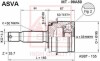 ШРУС НАРУЖНЫЙ 33x66x30 (MITSUBISHI PAJERO III MONTERO V75W 2000-2006) ASVA MT-99A50 (фото 1)