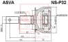 ШРУС НАРУЖНЫЙ 26x67.2x29 (NISSAN PATHFINDER R51M 2005-) ASVA NS-P32 (фото 1)