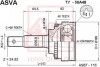 ШРУС НАРУЖНЫЙ 24x56x26 (TOYOTA AVENSIS AT220/ZZT220 1997-2003) ASVA TY-56A48 (фото 1)