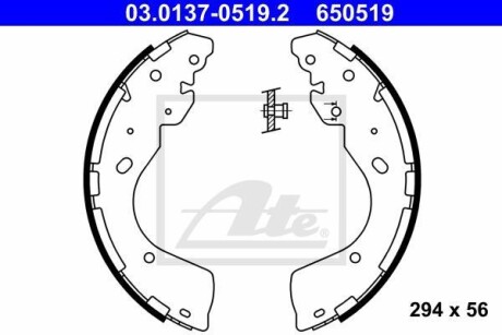 Гальмівні накладки ATE 03013705192