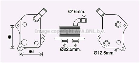 Радіатор масляний VW PASSAT (2001) 2.0 (AVA) AVA COOLING AI3414