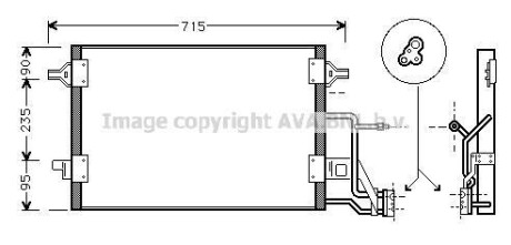 Радіатор кондиціонера AVA COOLING AI5173