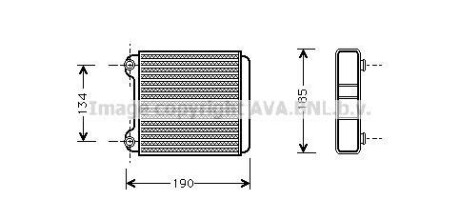 Радіатор пічки AVA COOLING AI6183