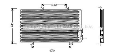 Радіатор кондиціонера AVA COOLING AL5063