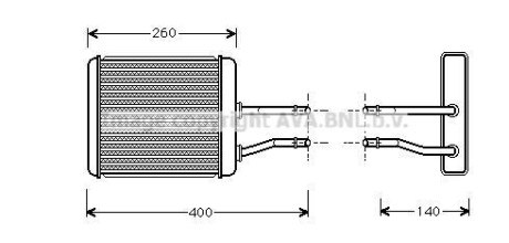 Радіатор пічки AVA COOLING AL6073