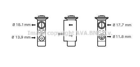 Расширительный клапан, кондиционер AVA COOLING BW1238