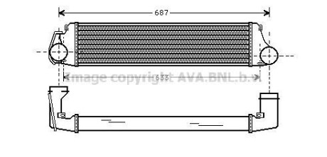 Інтеркулер AVA COOLING BW4207