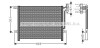 Конденсор кондиціонера BMW 3 E46/E83 98-05 (AVA) AVA COOLING BW5203 (фото 1)