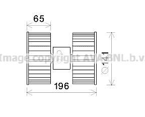 Моторчик пічки BMW 3 (E36) 1.6-3.2 90-00 M43/M41/M51/M44/M42/M50 AVA COOLING BW8475