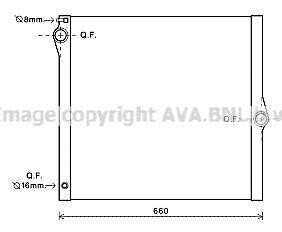 Радіатор охолодження двигуна BMW X5 (E70) (06-10) 3,0i 4,8i AT AVA AVA COOLING BWA2436