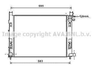 Радиатор Dokker 1.2 i + /+ AC 11/12- (AVA) AVA COOLING DAA2008