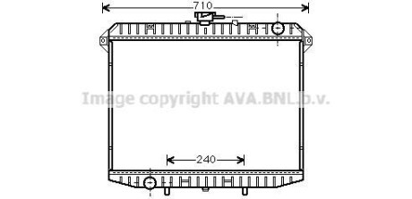 Радіатор охолодження двигуна NISSAN TERRANO II (1993) 2.7 TD (Ava) AVA COOLING DN2148