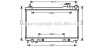 Радіатор охолодження двигуна Infinity FX35 03>08 AC+/- AVA AVA COOLING DN2304 (фото 1)