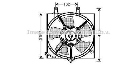 Вентилятор, охлаждение двигателя AVA COOLING DN7510