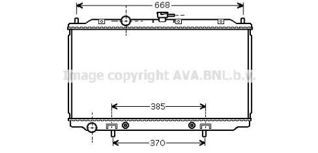 Радіатор охолодження NISSAN PRIMERA (P12, W12) (02-) (AVA) AVA COOLING DNA2218