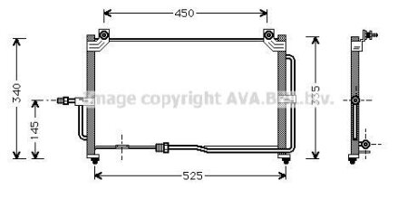 Радіатор кондиціонера AVA COOLING DW5028