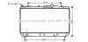 Радиатор охлаждения двигателя REZZO/TACUMA MT 00-04 (Ava) AVA COOLING DWA2052 (фото 1)