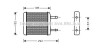 Радиатор отопителя DAEWOO MATIZ 0.8 MT/AT 98-(AVA) AVA COOLING DWA6024 (фото 1)