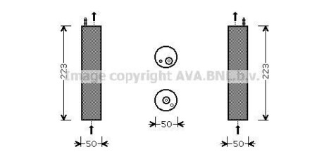 Осушитель кондиционера Лачетти 1,6-1,8 (2005-) AVA AVA COOLING DWD057