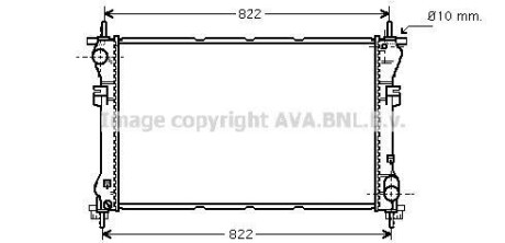 Радіатор, охолодження двигуна AVA COOLING FD2320