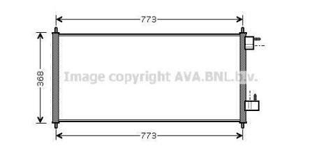 Радиатор кондиционера FORD Transit Connect (P65, P70, P80) (AVA) AVA COOLING FDA5361