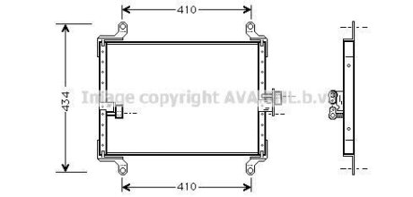 Радіатор кондиціонера AVA COOLING FT5206