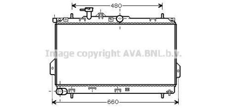 Радиатор охлаждения HYUNDAI MATRIX (FC) (01-) 1.6 i (AVA) AVA COOLING HY2097