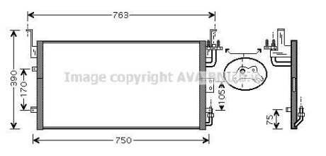 Радіатор кондиціонера AVA COOLING HY5083