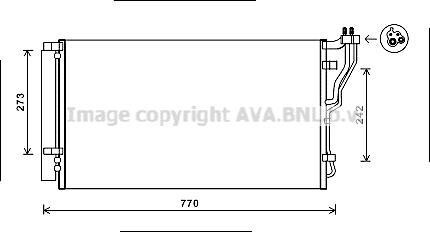 Радіатор кодиціонера AVA COOLING HYA5246D