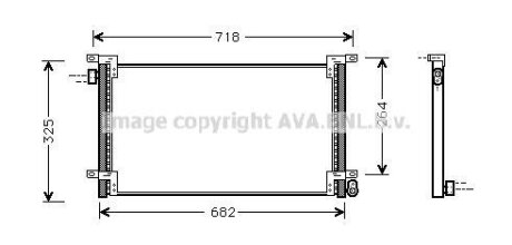 Радіатор кондиціонера AVA COOLING IVA5044