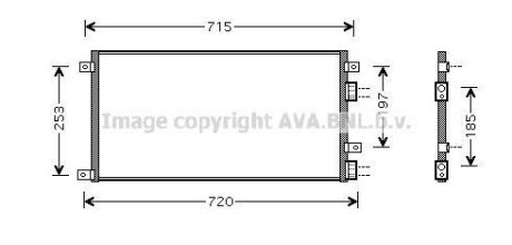 Радіатор кондиціонера AVA COOLING IVA5058