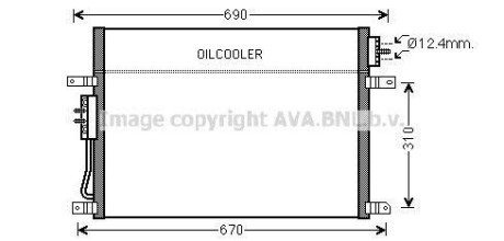 Радіатор кондиціонера AVA COOLING JEA5050