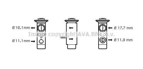 Расширительный клапан, кондиционер AVA COOLING MS1124