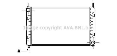 Радіатор, охолодження двигуна AVA COOLING MS2153