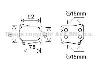 Радіатор масла, двигательное масло AVA COOLING MS3559