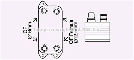 Охолоджувач оливи AVA COOLING MS3686 (фото 1)