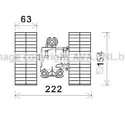 Моторчик печки MB Vito (W639) (-AC) AVA COOLING MS8632