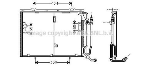 Радіатор кондиціонера AVA COOLING MSA5245